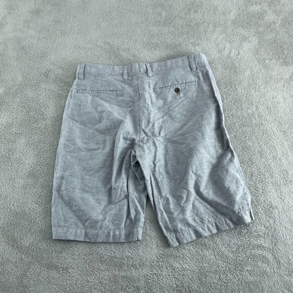 Banana Republic Mens Gray Linen/Cotton Blend Shorts Size 31 0804 - Picture 2 of 9